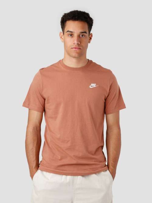 NIKE Men`s Sportswear Club Tee Mineral Clay AR4997 215 Size Medium