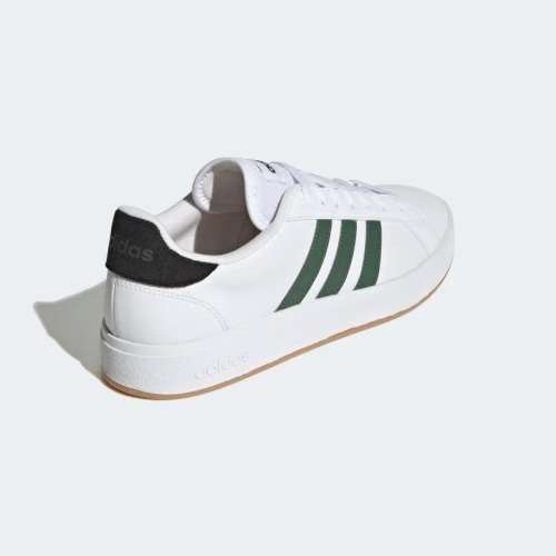 adidas Men`s Grand Court Base 2.0 Cloud White/ Green Oxide/ Gum GY9863 Size UK  9 (SA 9)