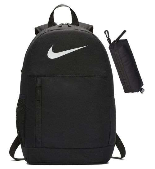 NIKE Kid`s UNISEX Elemental Jr 17 L Black/Black/White Backpack BA6603 010