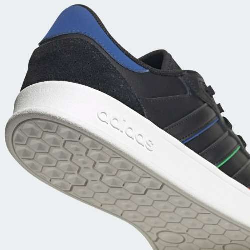 adidas Men`s BREAKNET PLUS Core Black / Royal Blue FY9651 Size UK 11 (SA 11)