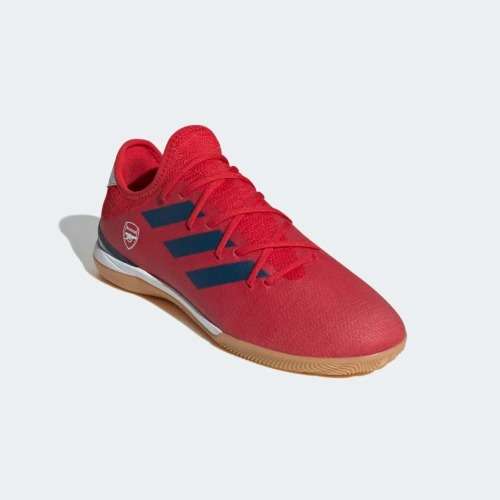 adidas Men`s GAMEMODE KNIT INDOOR BOOTS Scarlet/Mystery Blue/ Cloud White GY7564 Size UK 10 (SA 10)