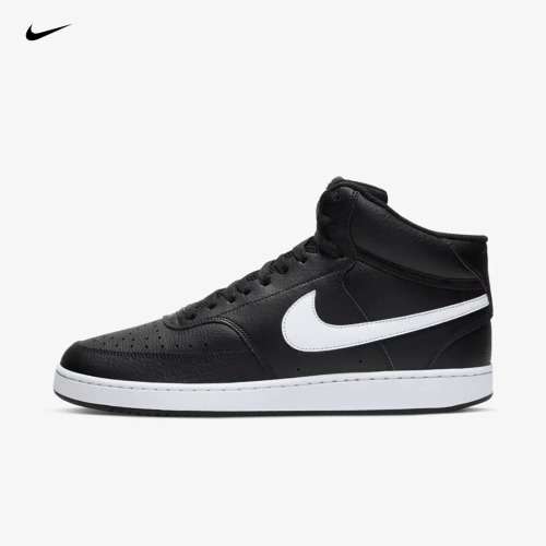 Nike Men`s Court Vision Mid Black/ White CD5466 001 Size UK 10 (SA 10)