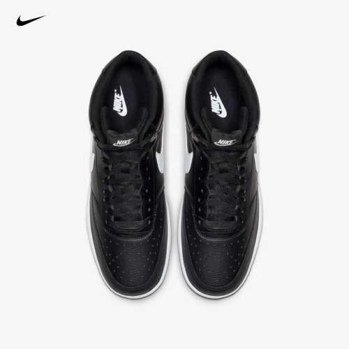 Nike Men`s Court Vision Mid Black/ White CD5466 001 Size UK 10 (SA 10)