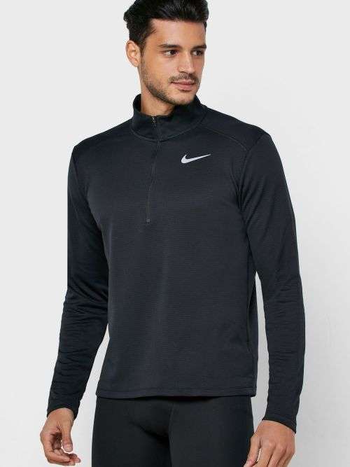 NIKE Men`s Pacer 1/2 Zip Running Training Top Navy Blue BV4755 451 Size Medium