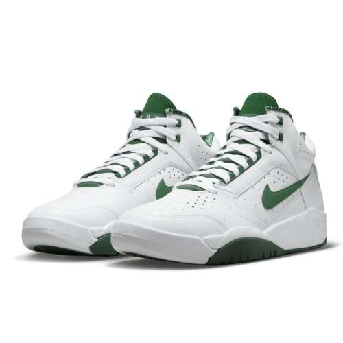 Nike Air Men`s Flight Lite II Mid Sneaker White/ Green DJ2518 103 Size UK 8 (SA 8)