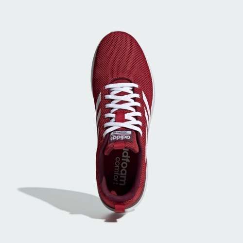 adidas Men`s Lite Racer CLN Active Maroon / Cloud White / Maroon EE8136 Size UK 7 (SA 7)