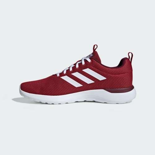adidas Men`s Lite Racer CLN Active Maroon / Cloud White / Maroon EE8136 Size UK 7 (SA 7)
