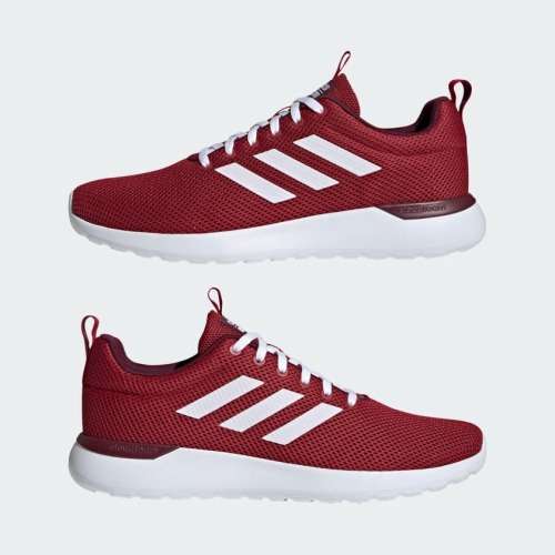 adidas Men`s Lite Racer CLN Active Maroon / Cloud White / Maroon EE8136 Size UK 7 (SA 7)