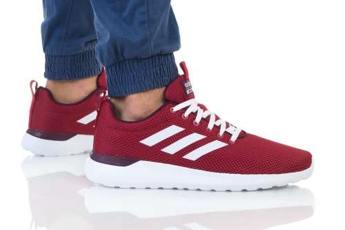 adidas Men`s Lite Racer CLN Active Maroon / Cloud White / Maroon EE8136 Size UK 7 (SA 7)