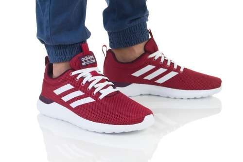 adidas Men`s Lite Racer CLN Active Maroon / Cloud White / Maroon EE8136 Size UK 7 (SA 7)