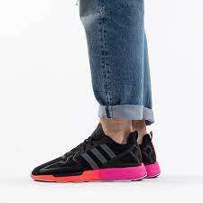 adidas Men`s ZX 2K FLUX Core Black / Grey Six / Shock Pink FV9970 Size UK 11 (SA 11)
