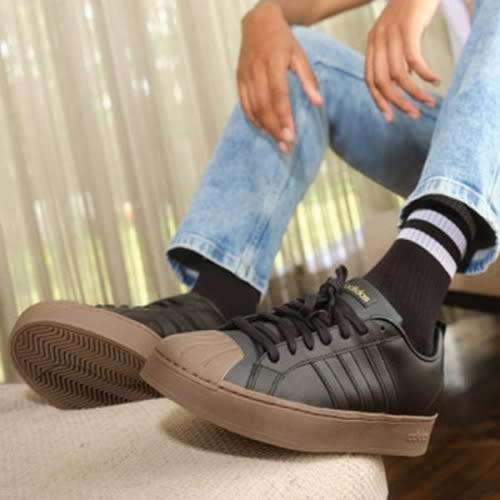 adidas Men`s STREETCHECK CLOUDFOAM COURT LOW Core Black / Carbon GZ3982 Size UK 11 (SA 11)