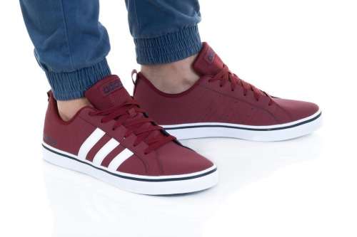 adidas Men`s VS PACE LIFESTYLE Burgundy/ Cloud White/ Legend Ink H02019 Size UK 11 (SA 11)