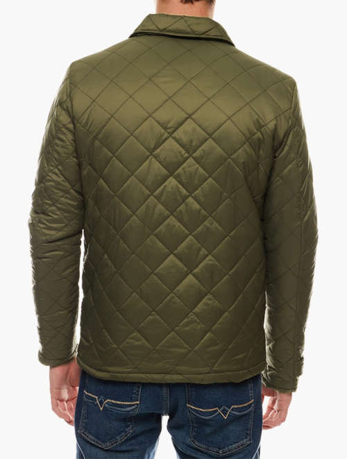 Men`s PRINGLE OF SCOTLAND Full Zip Padded Jacket KHAKI (Slim Fit) Extra Large