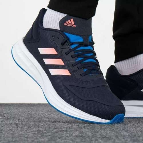 adidas Men`s DURAMO 10  Legend Ink / Turbo / Blue Rush GW8347 Size UK 11 (SA 11)