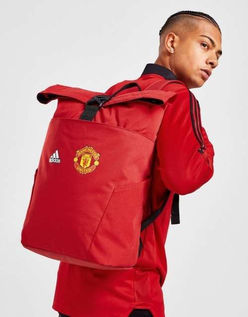 adidas UNISEX MANCHESTER UNITED BACKPACK Real Red H62458