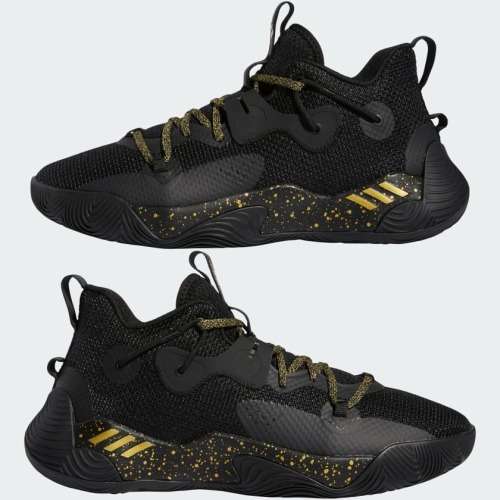 adidas Men`s HARDEN STEPBACK 3 Core Black / Gold Metallic GY8631 Size UK 11 (SA 11)