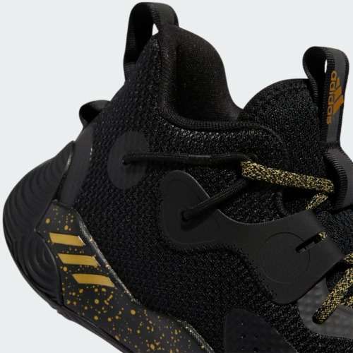 adidas Men`s HARDEN STEPBACK 3 Core Black / Gold Metallic GY8631 Size UK 11 (SA 11)