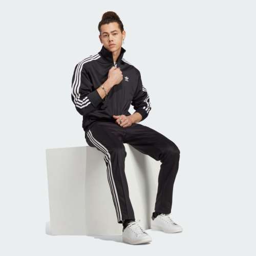 adidas Men`s ADICOLOR CLASSICS FIREBIRD TRACK JACKET Black GN3521 Size Medium