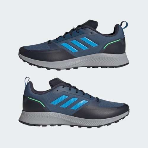 adidas Men`s RUNFALCON 2.0 TR Wonder Steel/ Pulse Blue/ Beam Green GW4052 Size UK 7 (SA 7)