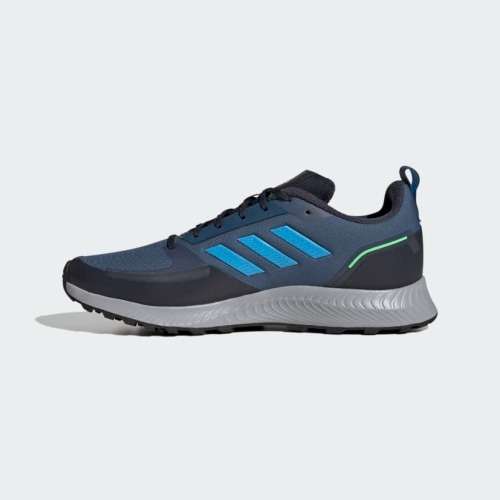 adidas Men`s RUNFALCON 2.0 TR Wonder Steel/ Pulse Blue/ Beam Green GW4052 Size UK 7 (SA 7)