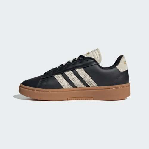 adidas Men`s GRAND COURT ALPHA CLOUDFOAM LIFESTYLE Core Black / Aluminium GY7053 Size UK 11 (SA 11)