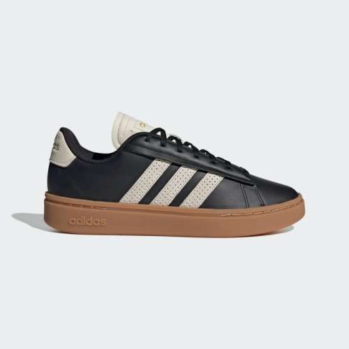 adidas Men`s GRAND COURT ALPHA CLOUDFOAM LIFESTYLE Core Black / Aluminium GY7053 Size UK 11 (SA 11)