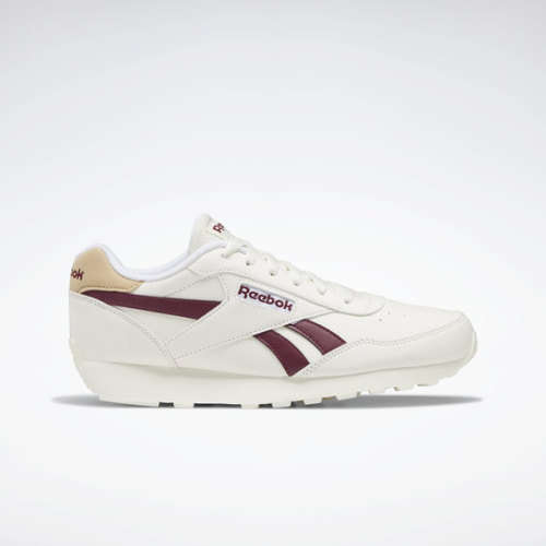Reebok Men`s Rewind Run Chalk/Classic Burgundy/Sahara GV8543 Size UK 9 (SA 9)
