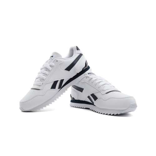 Reebok Men`s Royal Glide Ripple White/ Vector Navy BD5321 Size UK 10 (SA 10)