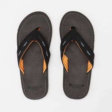 Jeep Men`s Safari Thong Black & Orange FMS21415BLACK Size UK 8 (SA 8)
