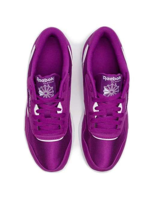 Reebok Women`s Classic Nylon Aubergine Purple White CN7451 Size UK 6 (SA 6)