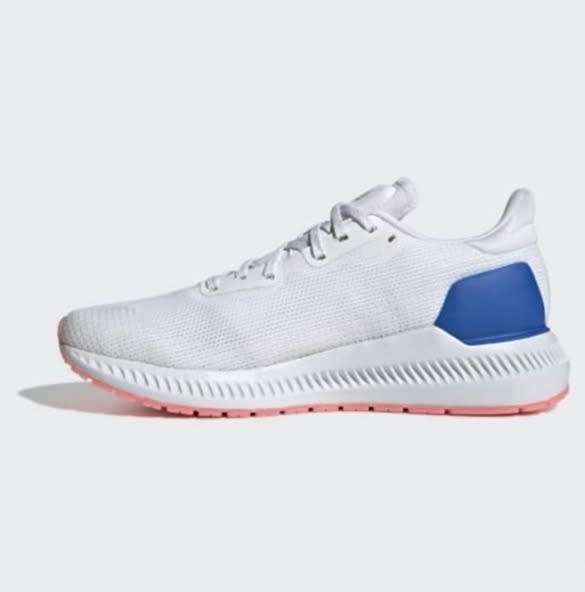 adidas Women`s Solar Blaze Cloud White/ Flash Red/ Glow Blue EE4241 Size UK 5 (SA 5)