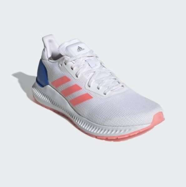 adidas Women`s Solar Blaze Cloud White/ Flash Red/ Glow Blue EE4241 Size UK 5 (SA 5)