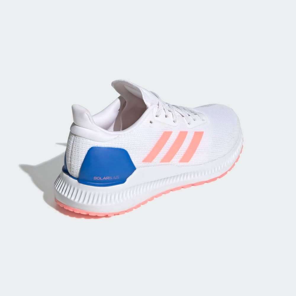 adidas Women`s Solar Blaze Cloud White/ Flash Red/ Glow Blue EE4241 Size UK 5 (SA 5)