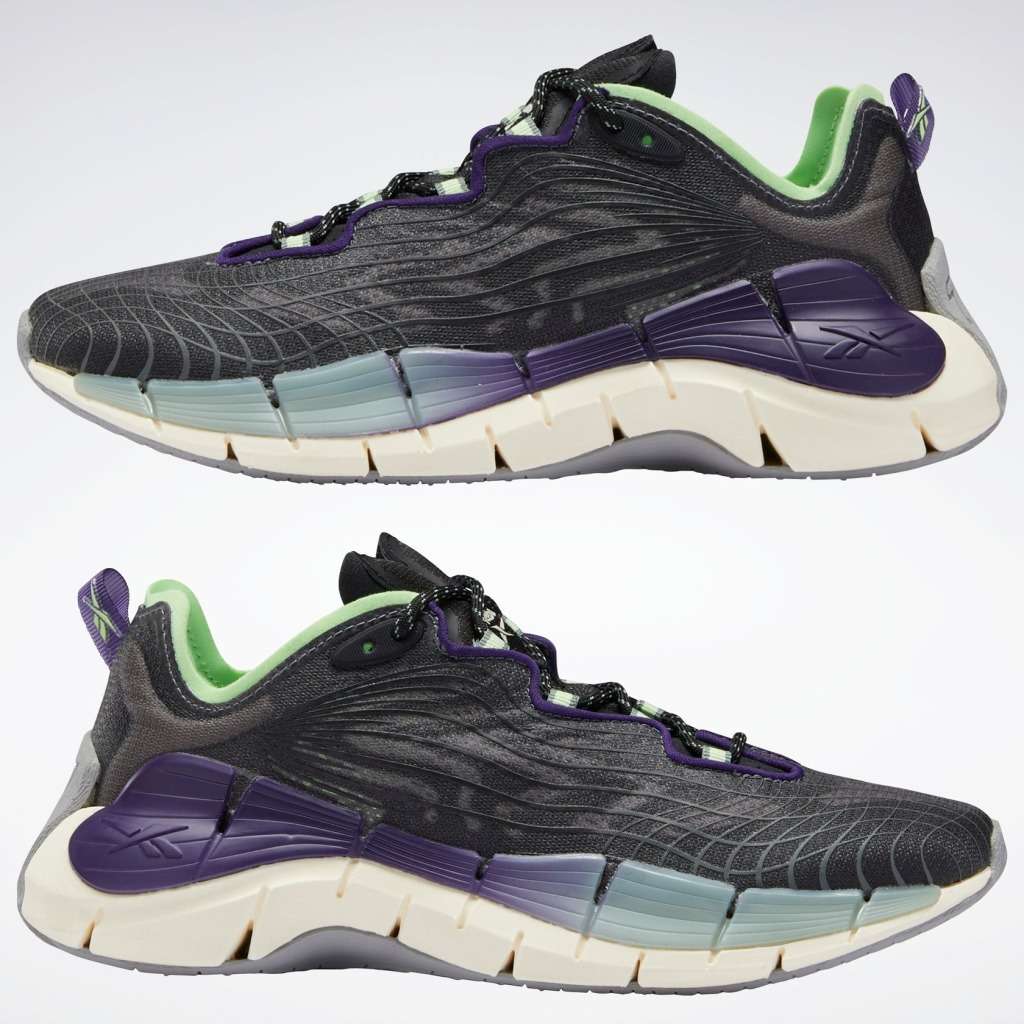 Reebok Women`s Zig Kinetica II Carbon Black/ Neon Mint FX9405 Size UK 7 (SA 7)