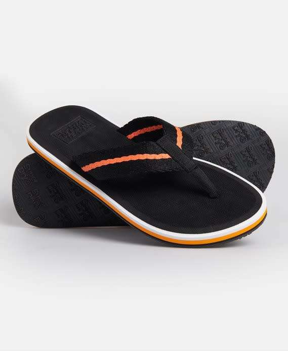 Superdry Men`s Tri Colour Flip Flops MF310019A Size M (Fits size 8-9)