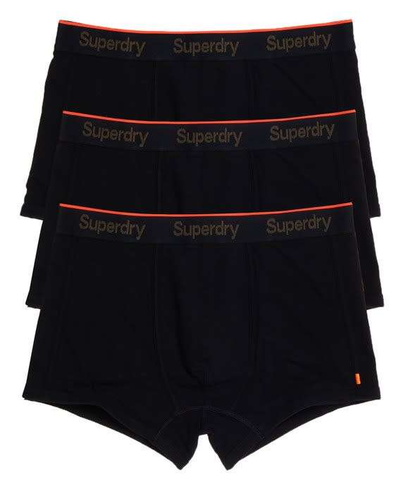 Superdry Men`s Orange Label Sport Trunk Triple Pack Black M3100018A Size XXL