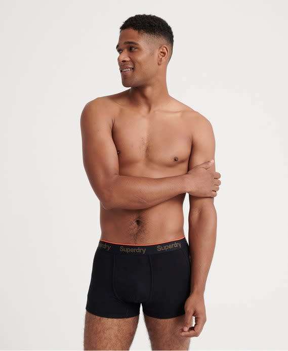 Superdry Men`s Orange Label Sport Trunk Triple Pack Black M3100018A Size XXL