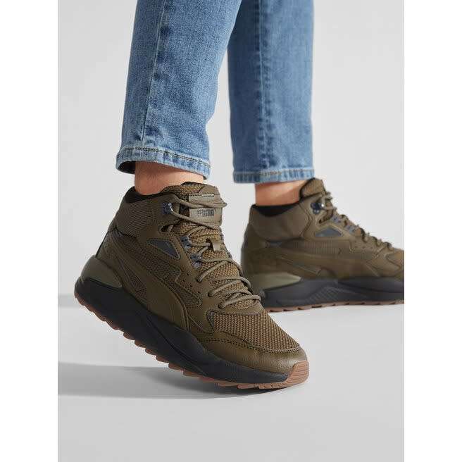 Puma Men`s  X-Ray Speed Mid WTR Deep Olive/ Black 385869 03 Size UK 9 (SA 9)