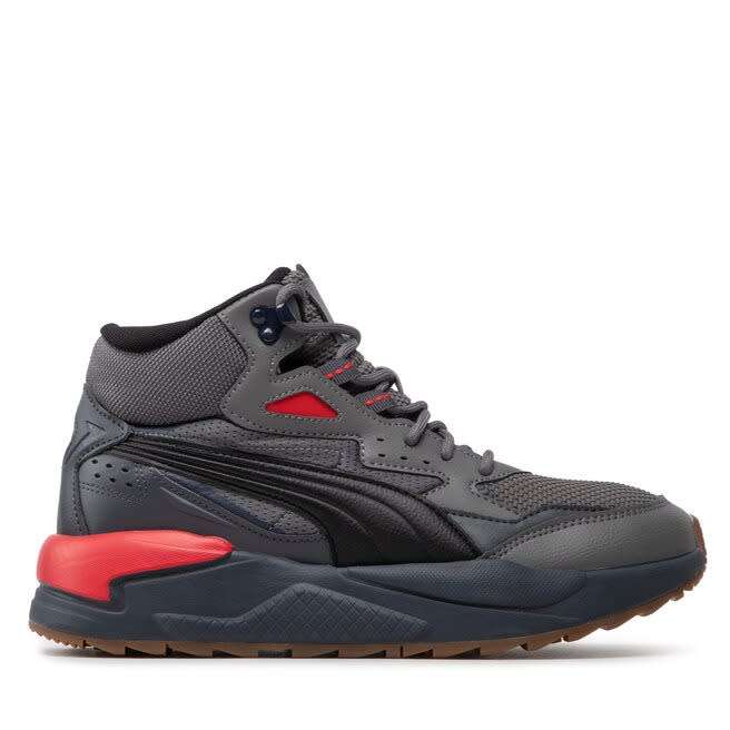 Puma Men`s  X-Ray Speed Mid WTR Castlerock Black/ Red Winter 385869 02 Size UK 6/7/8