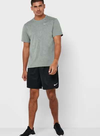 NIKE Men`s Dri-FIT Miler Jacquard Graphic T-Shirt Green AJ7571 351  Size XL