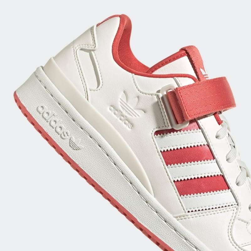 adidas Men`s FORUM LOW White Tint/ Crew Red S21 GW2043 Size UK 8 (SA 8)