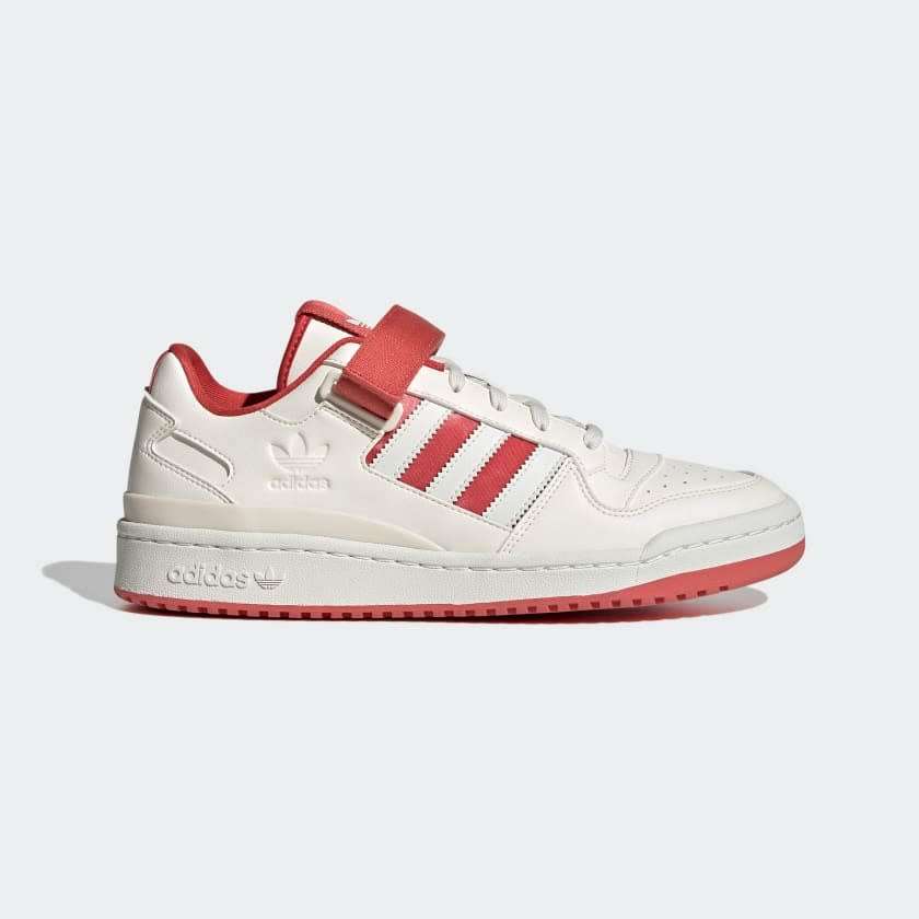 adidas Men`s FORUM LOW White Tint/ Crew Red S21 GW2043 Size UK 8 (SA 8)