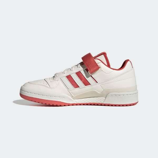 adidas Men`s FORUM LOW White Tint/ Crew Red S21 GW2043 Size UK 8 (SA 8)