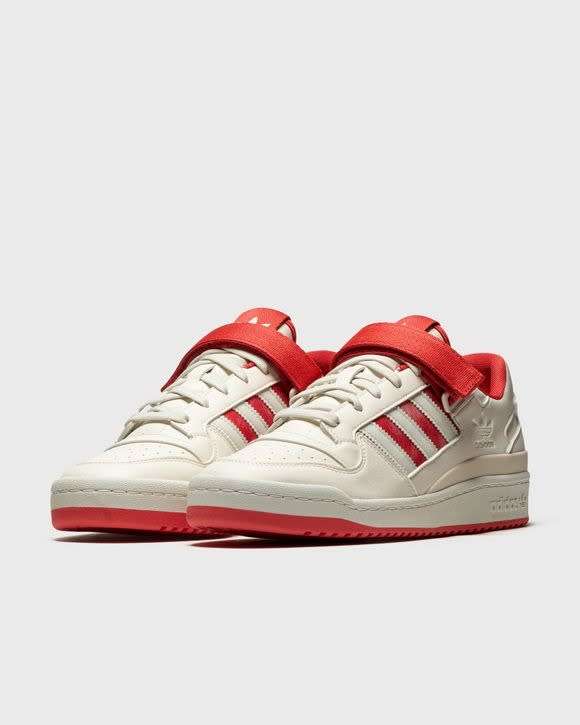 adidas Men`s FORUM LOW White Tint/ Crew Red S21 GW2043 Size UK 8 (SA 8)