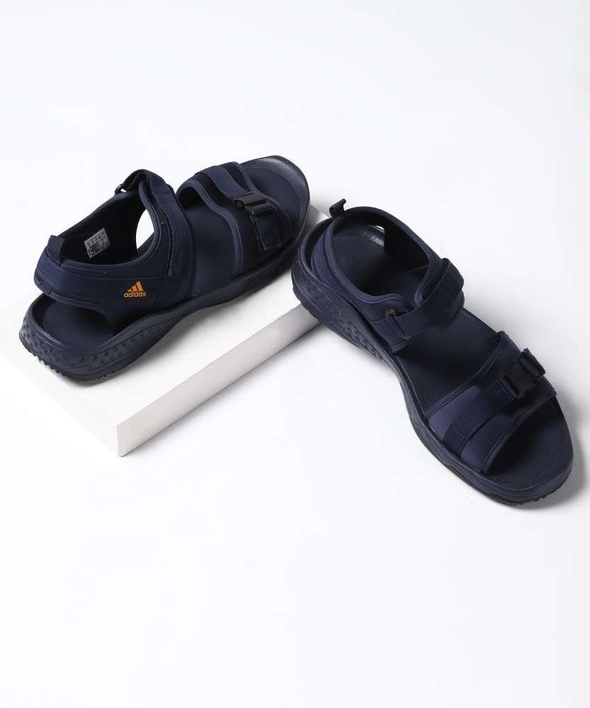 adidas Men`s CRUZIO SANDALS Collegiate Navy/ Orange Rush GA3058 Size UK 10 (SA 10)