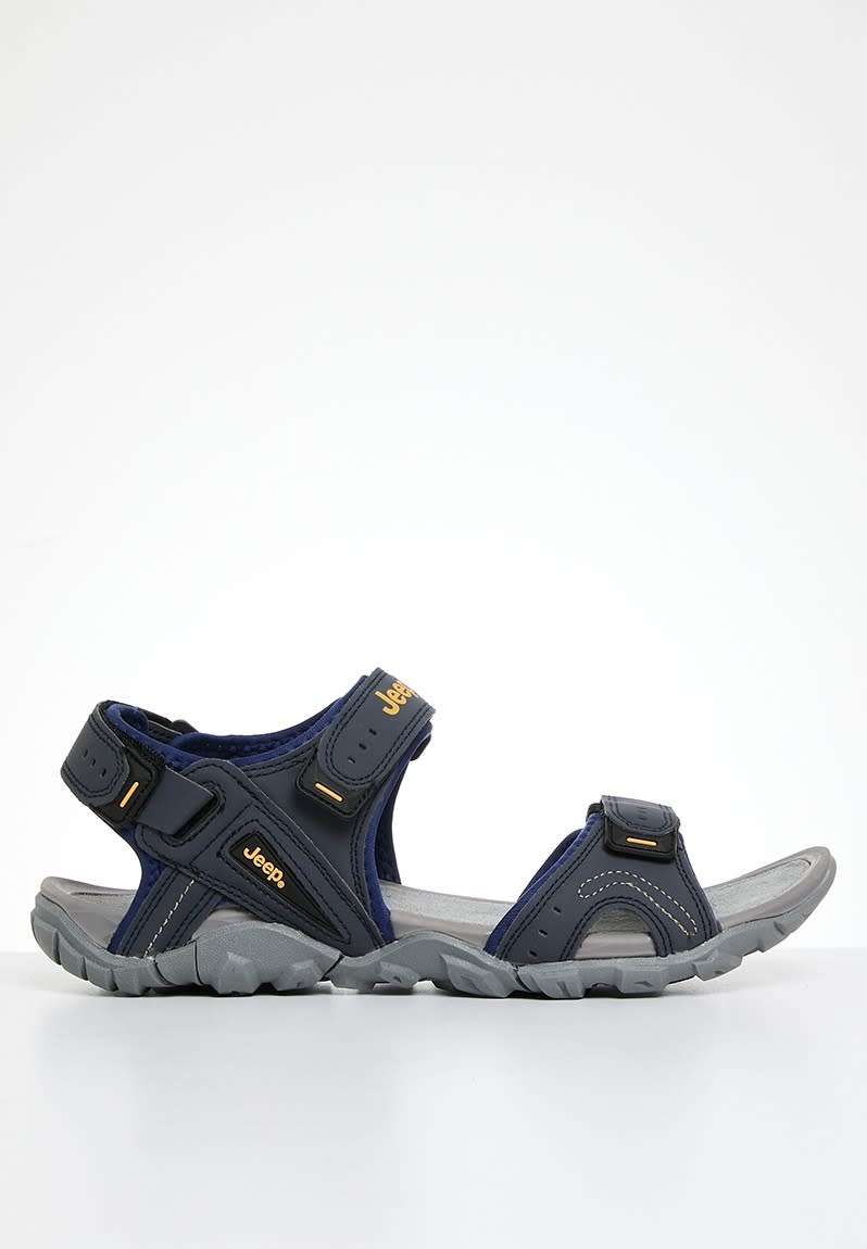 Jeep Men`s Open Hurricane Adventure Sandals Charcoal FMW22136 Size UK 10 (SA 10)