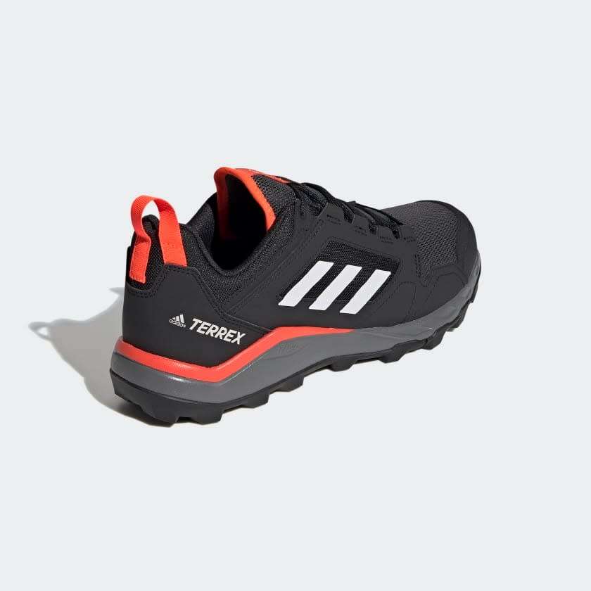 adidas TERREX Men`s AGRAVIC TR TRAIL RUNNING Core Black / Grey/ Solar Red EF6855 Size UK 7 (SA 7)