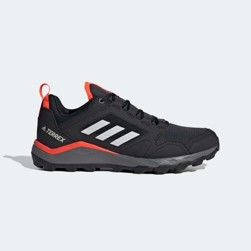 adidas TERREX Men`s AGRAVIC TR TRAIL RUNNING Core Black / Grey/ Solar Red EF6855 Size UK 7 (SA 7)