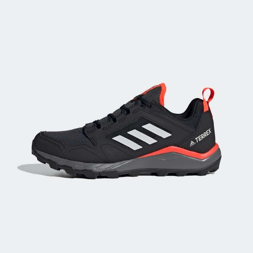 adidas TERREX Men`s AGRAVIC TR TRAIL RUNNING Core Black / Grey/ Solar Red EF6855 Size UK 7 (SA 7)